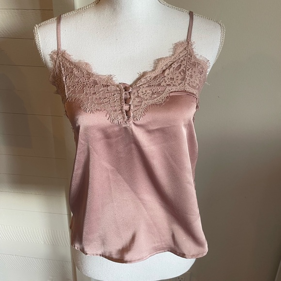 Abercrombie & Fitch Tops - A&F Pink Lace Tank